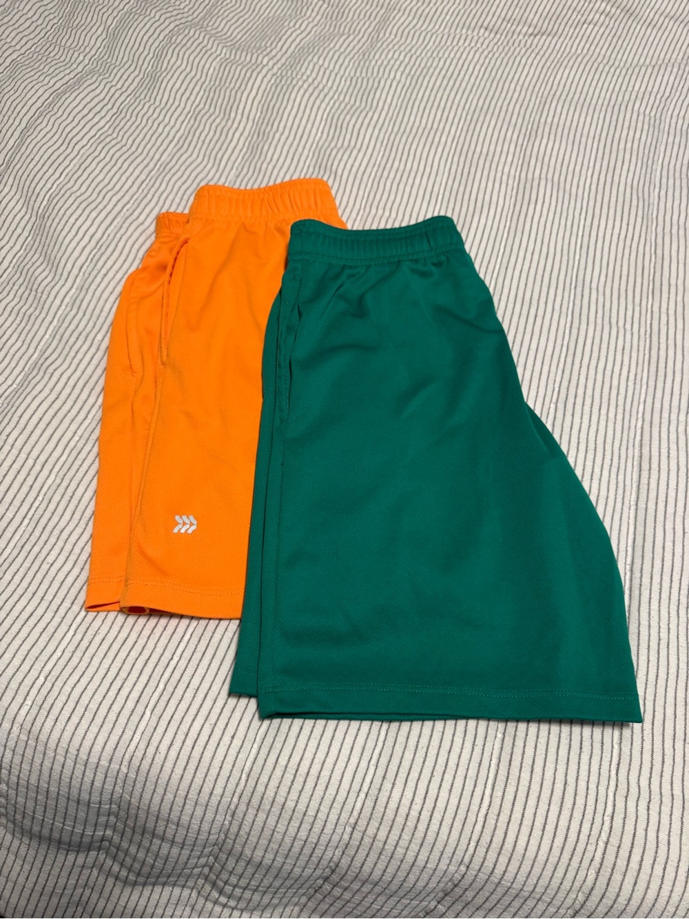 all in motion Orange and Green Kids Athletic Shorts